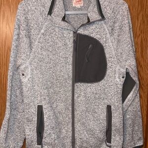 J. Crew Heather Gray Fleece Jacket